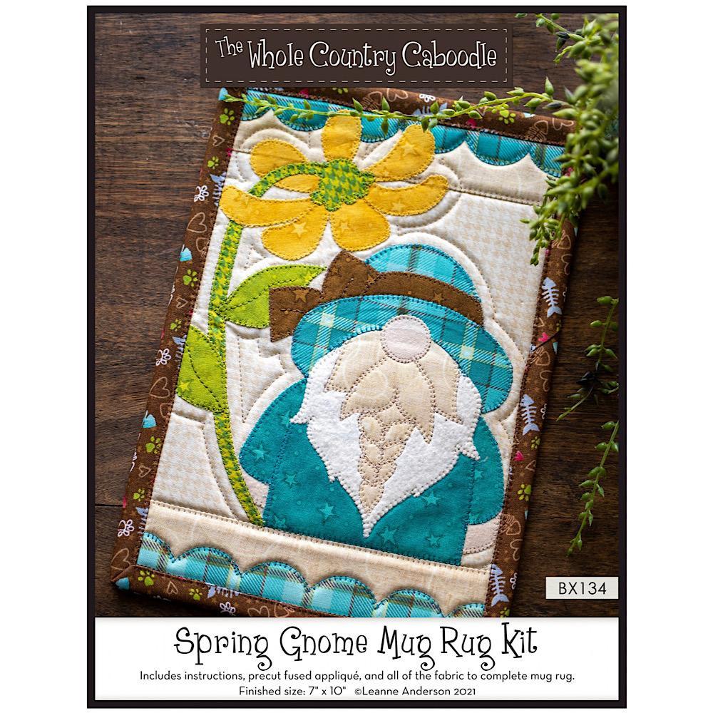 Spring Gnome Mug Rug Kit-The Whole Country Caboodle-My Favorite Quilt Store