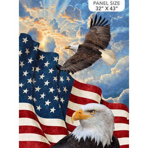 Stars and Stripes 10th Anniversary Special Edition Soaring Eagle Multi Panel 32" x 43"