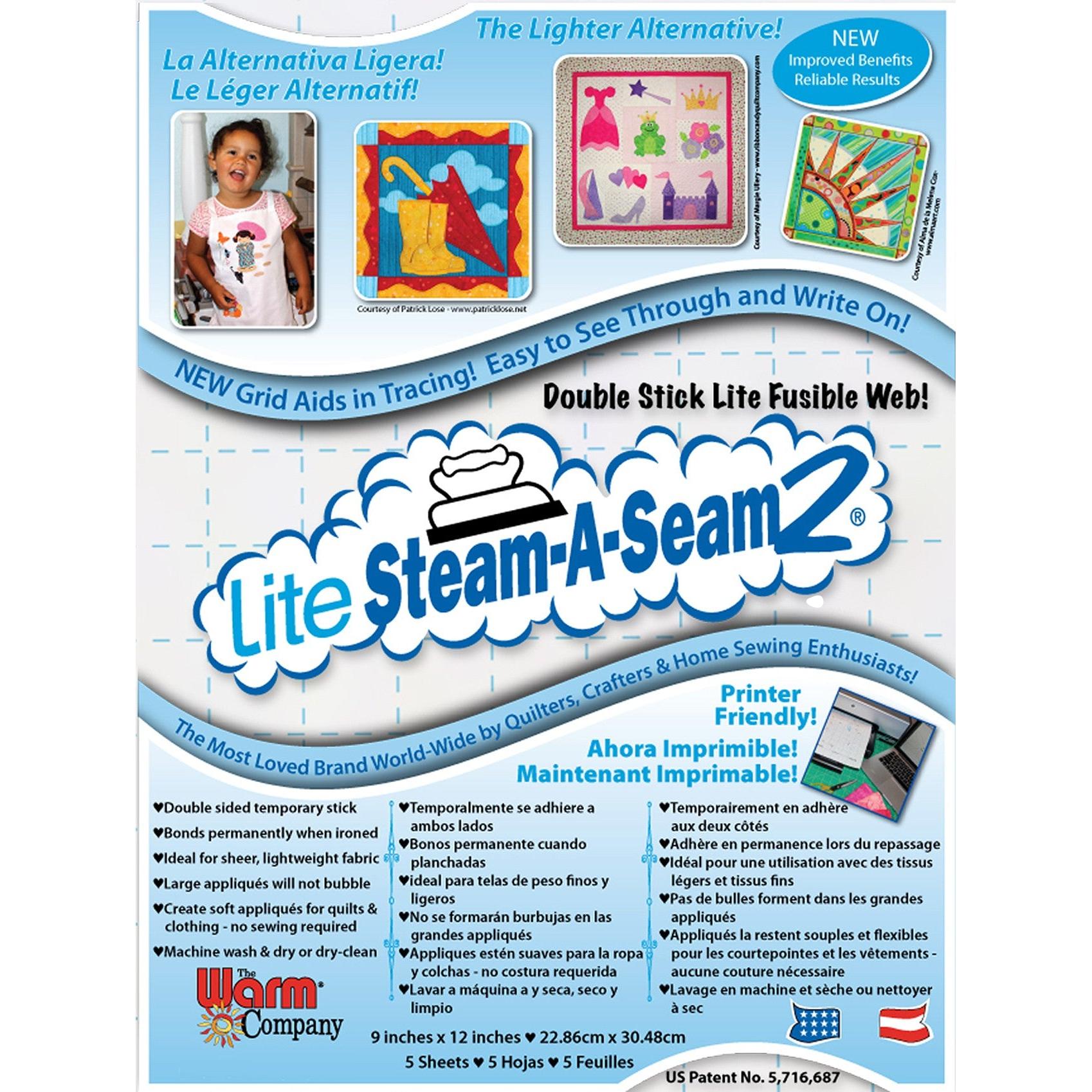 Steam A Seam 2 Lite 9inx12in 5ct