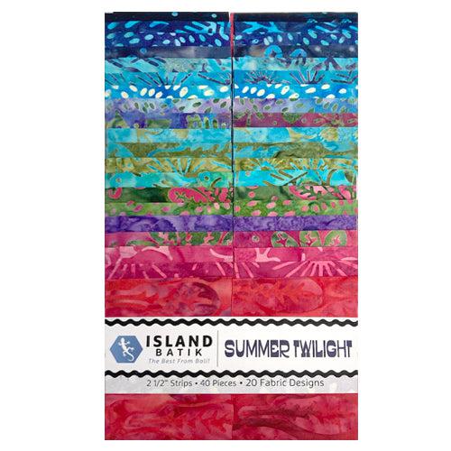 Summer Twilight Batik 2½" Strip Set-Island Batik-My Favorite Quilt Store