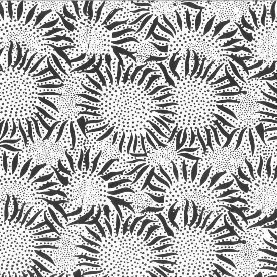 Sunflower Chalk Batik Fabric