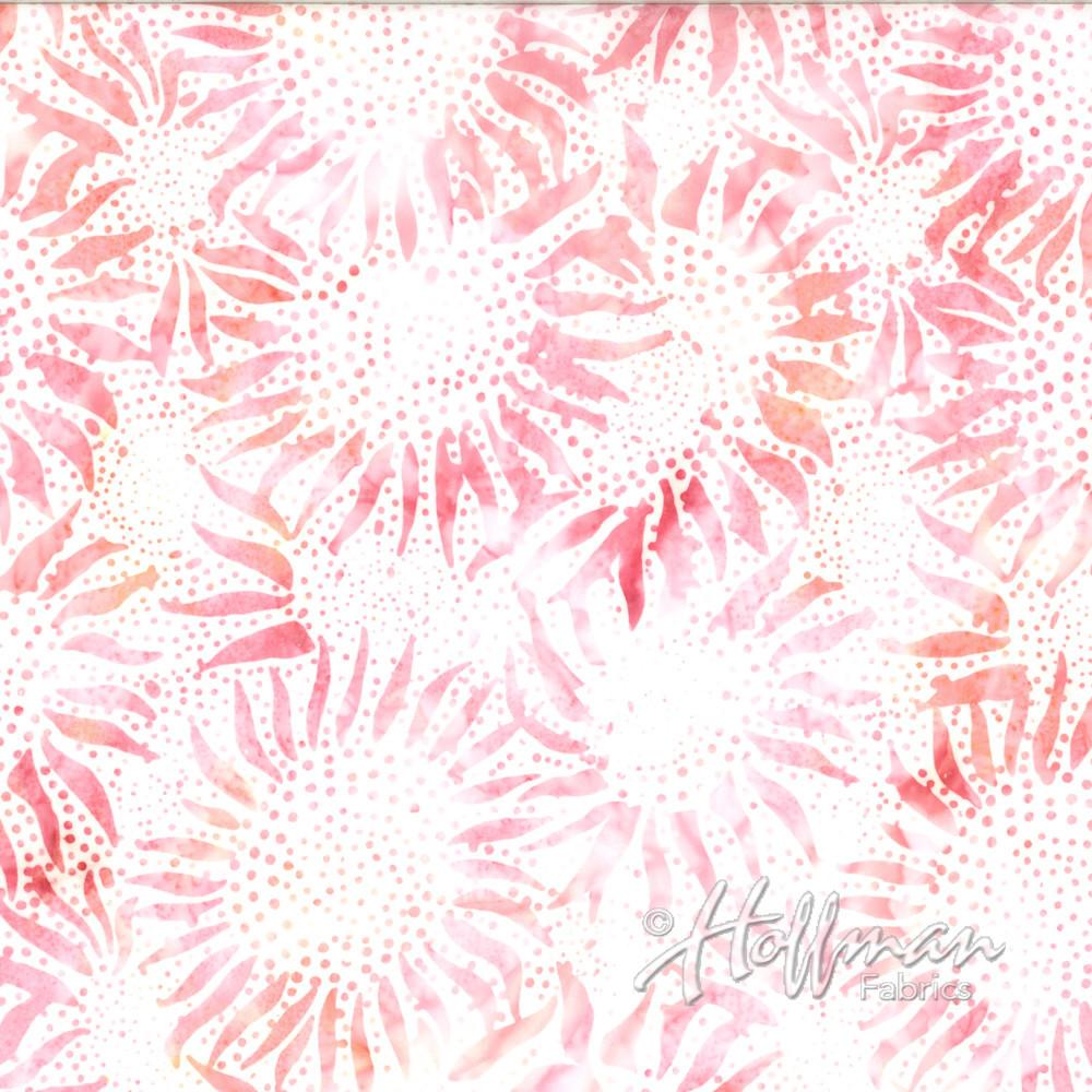 Sunflower Creamsicle Batik Fabric