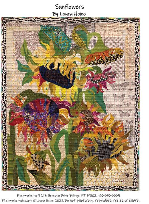 Sunflowers Quilt Pattern-Fiberworks-My Favorite Quilt Store