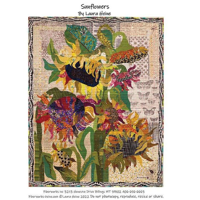 Sunflowers Quilt Pattern-Fiberworks-My Favorite Quilt Store
