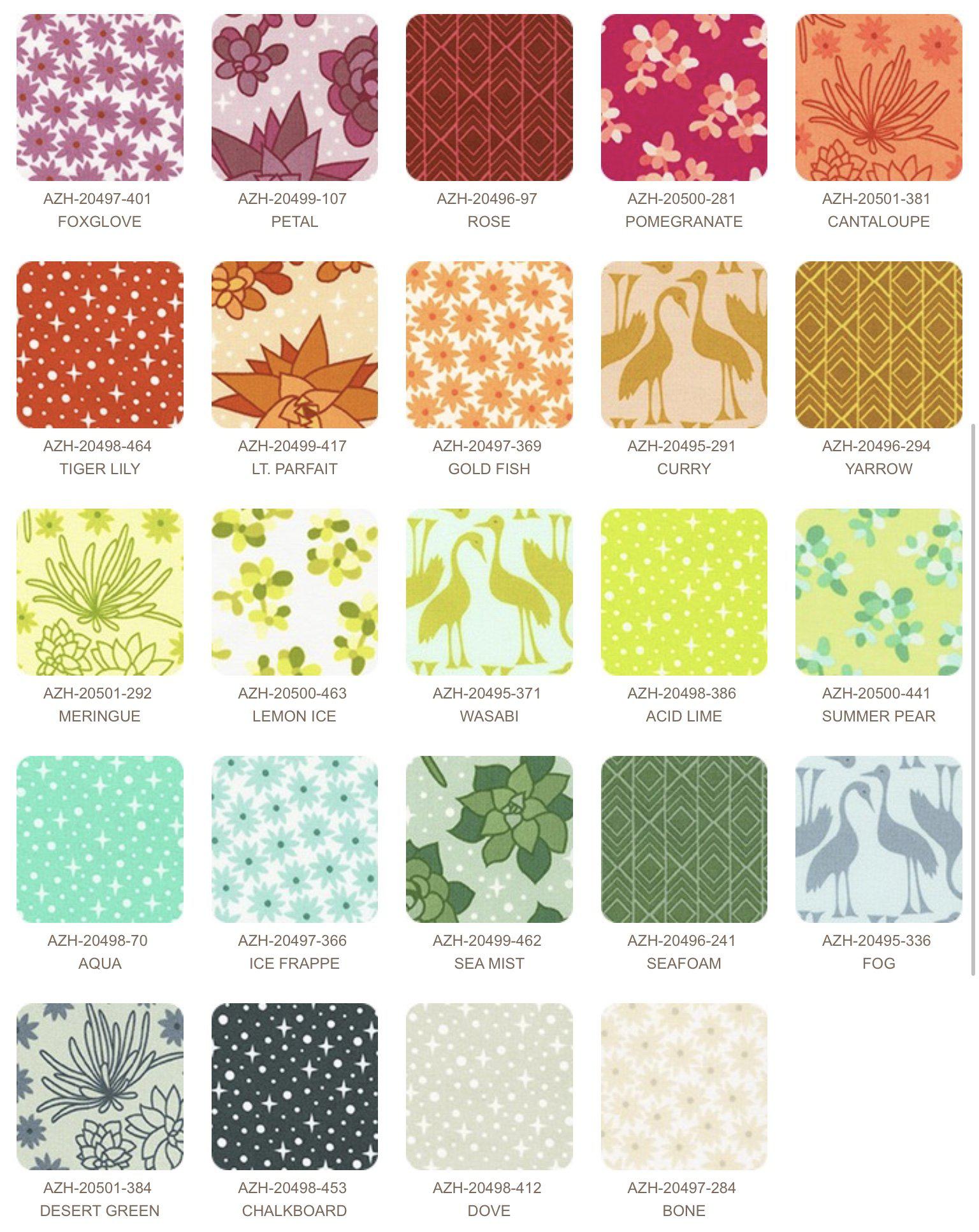 Sunroom 5" Charm Pack 42pc.-Robert Kaufman-My Favorite Quilt Store