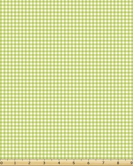 Susybee Basic Green Gingham Check Fabric-Susybee-My Favorite Quilt Store