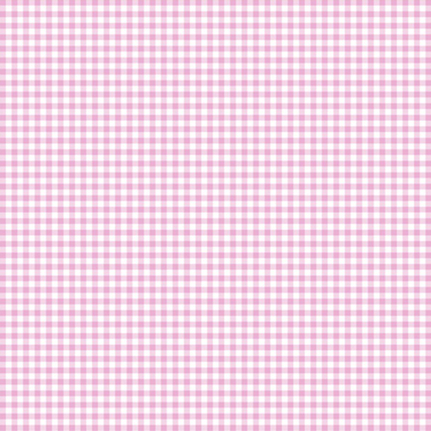 Susybee Basic Pink Mini Gingham Check Fabric