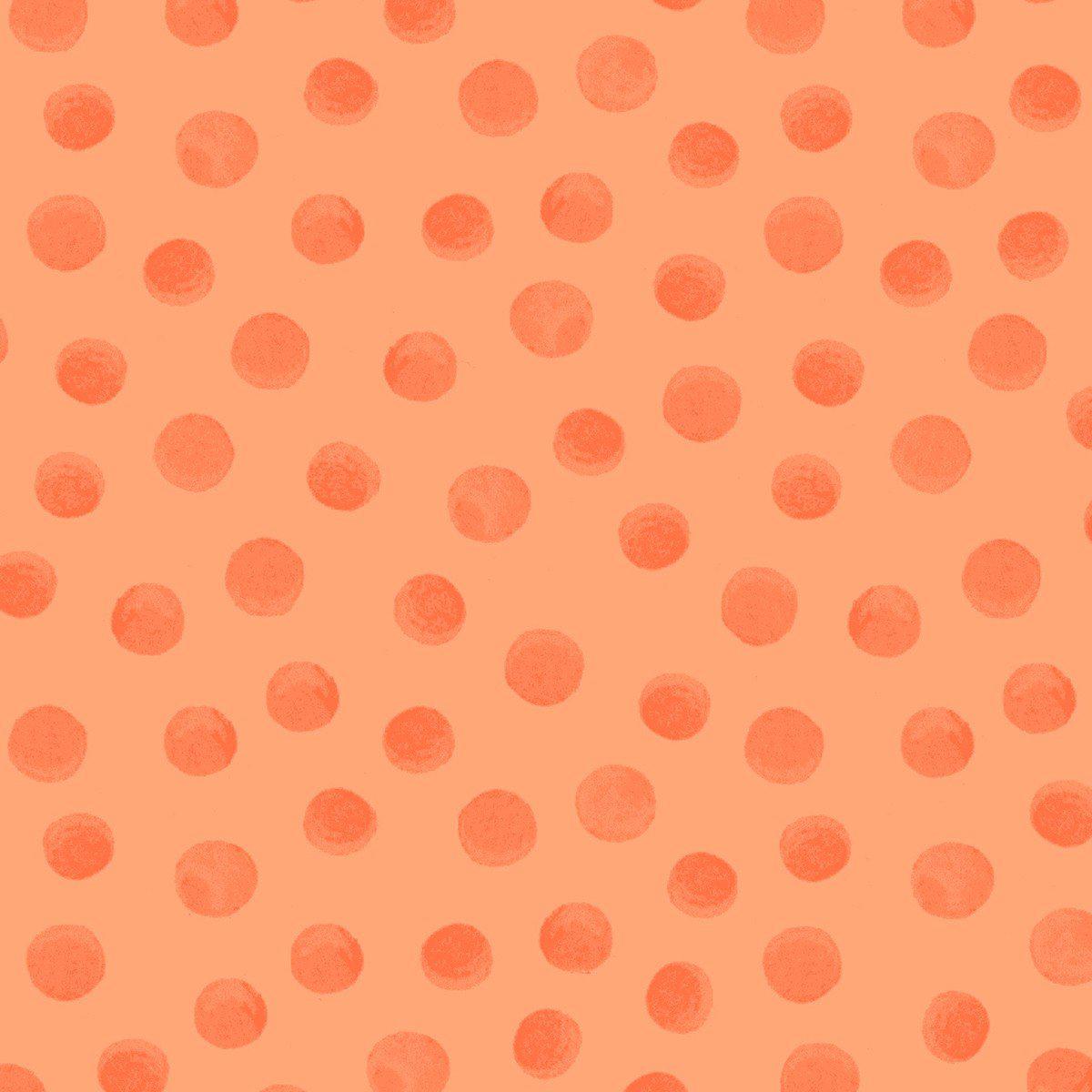 Susybee Tonal Dots Coral Fabric