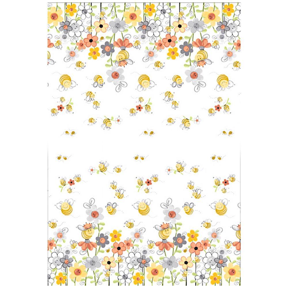 Sweet Bees Double Border Fabric
