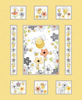 Sweet Bees Quilt Panel-Susybee-My Favorite Quilt Store