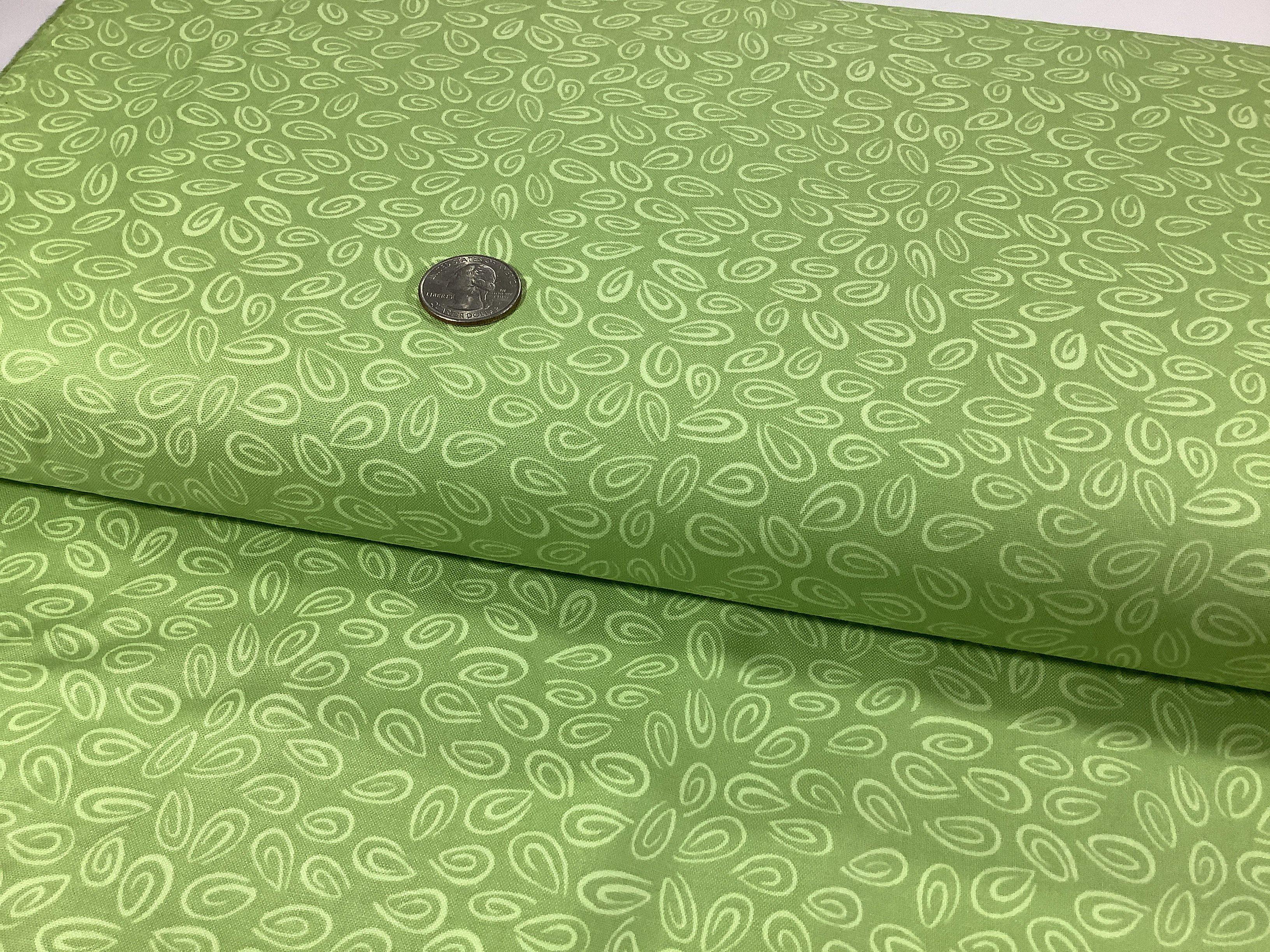 Swirls Bright Green Fabric-Susybee-My Favorite Quilt Store