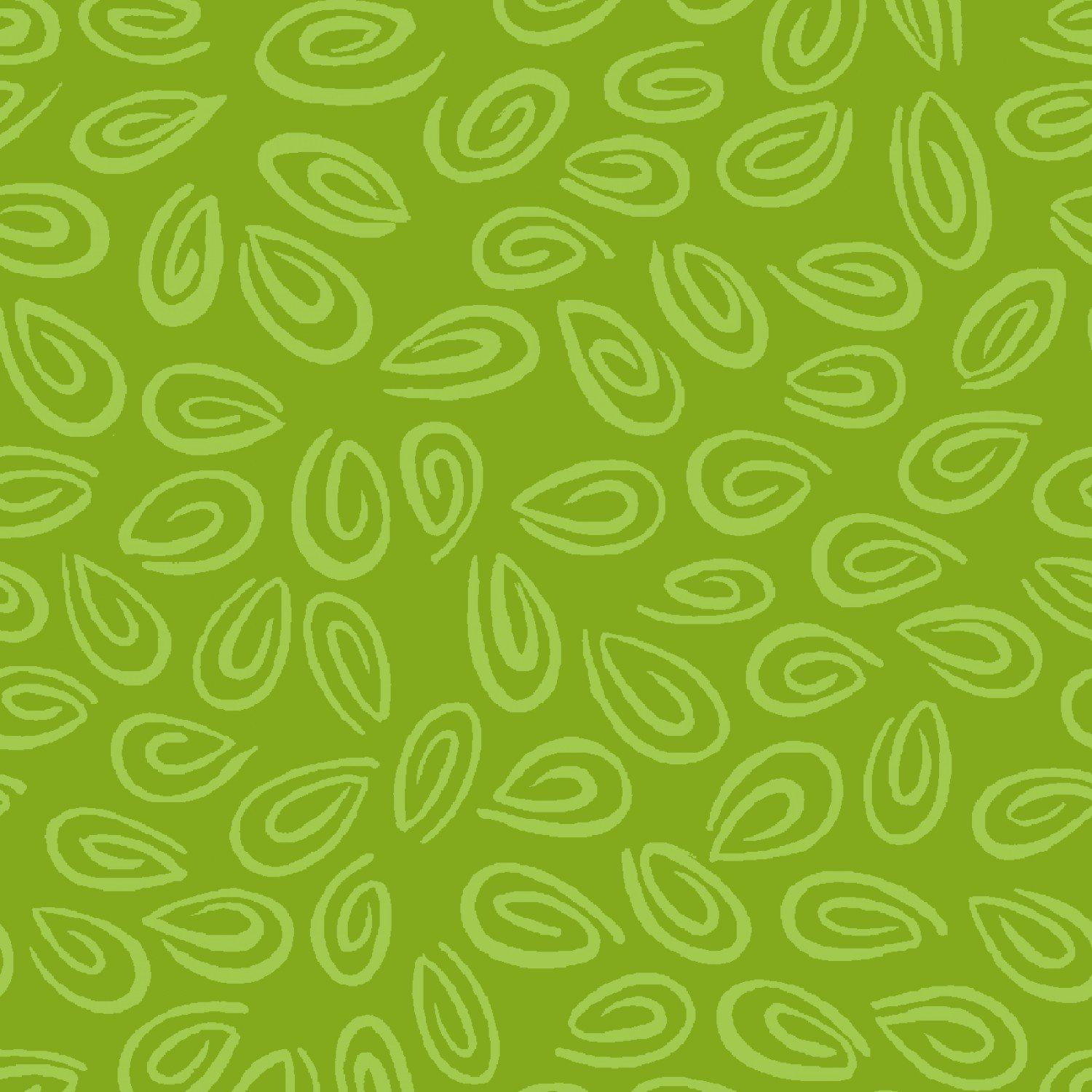 Swirls Bright Green Fabric-Susybee-My Favorite Quilt Store