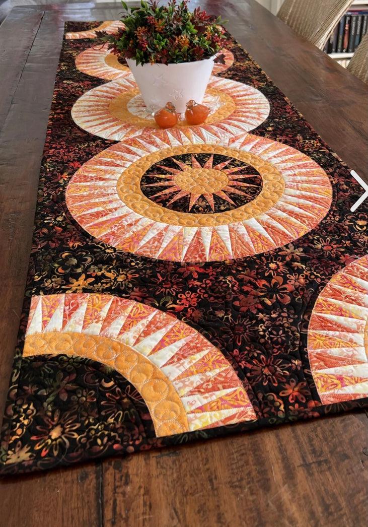 The Four Seasons: Autumn Batik Table Runner Quilt Kit-Anthology Fabrics-My Favorite Quilt Store