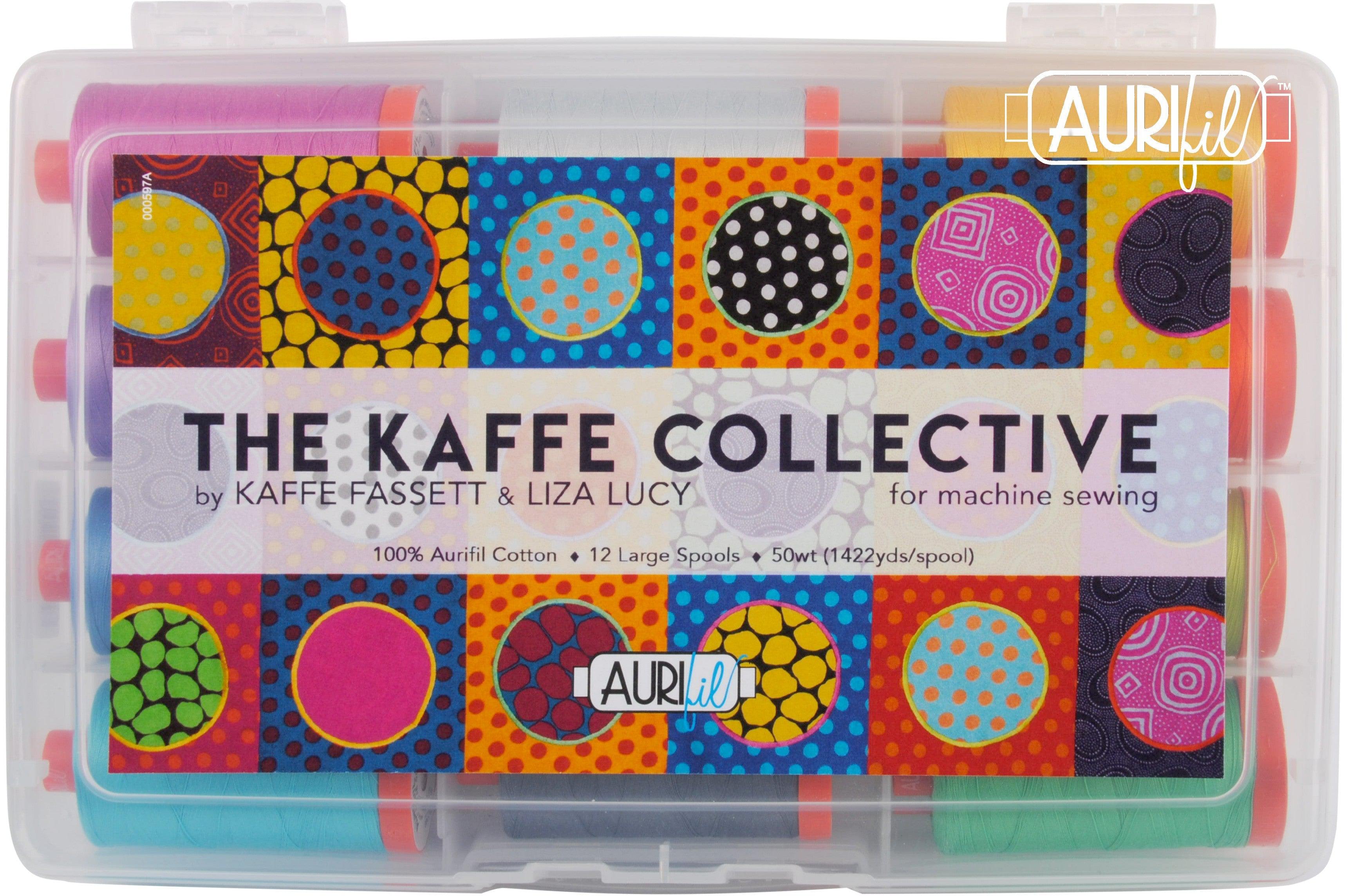 The Kaffe Collective Thread 50wt 12 Large Spools-Aurifil-My Favorite Quilt Store