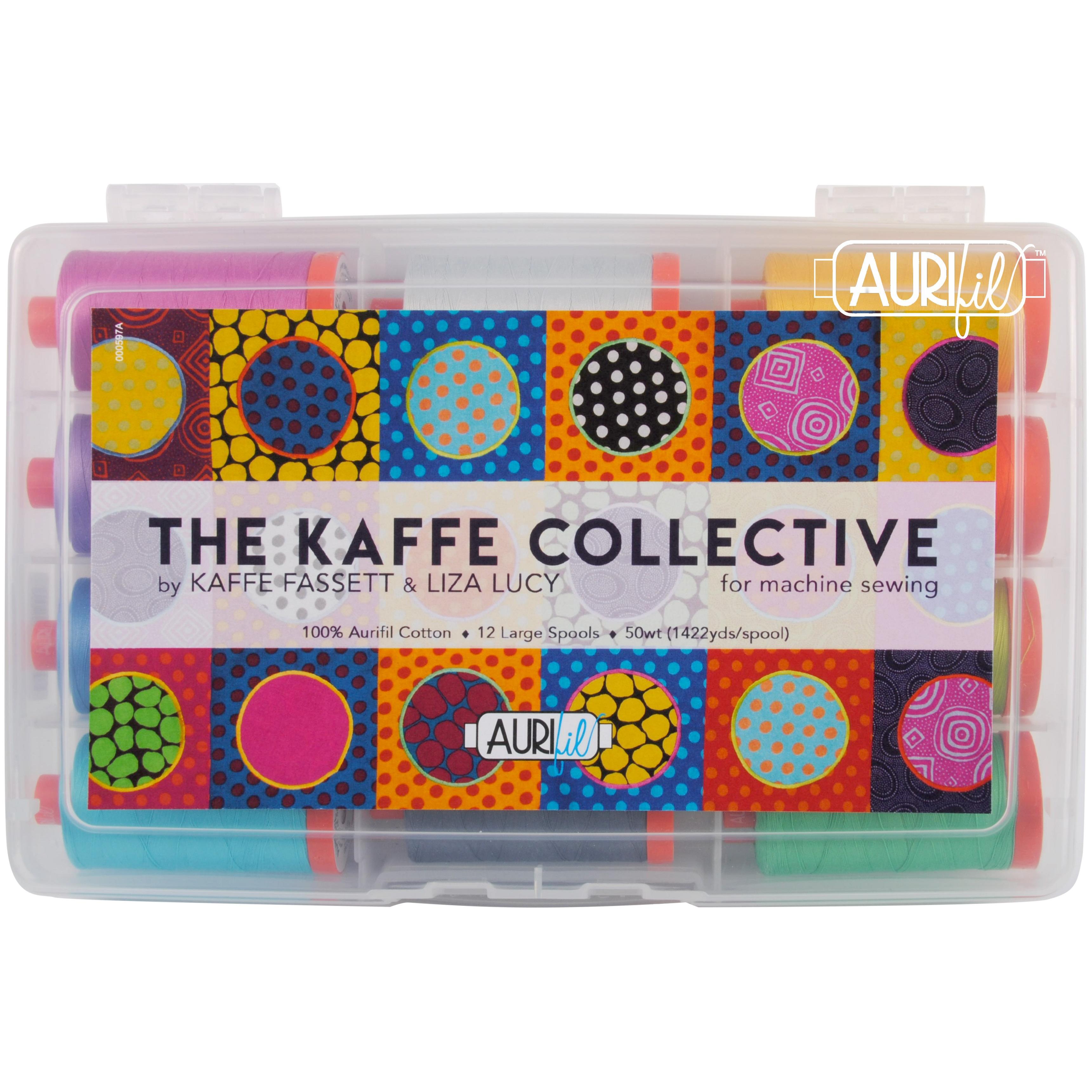 The Kaffe Collective Thread 50wt 12 Large Spools-Aurifil-My Favorite Quilt Store