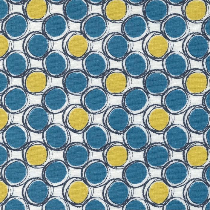 The Lookout Horizon Rockpool Circles Fabric