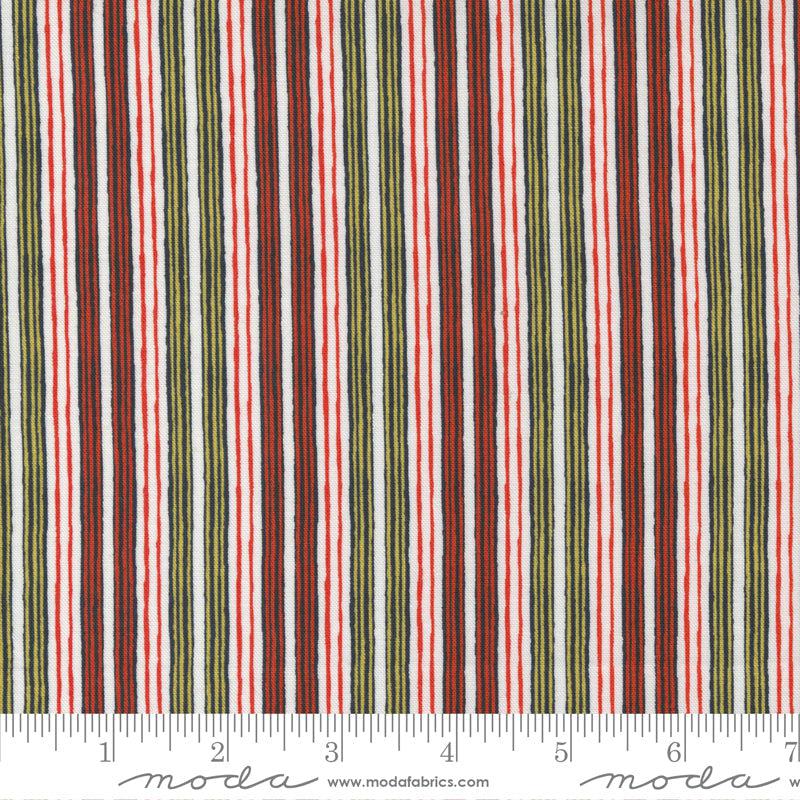 The Lookout Maize Raspberry Stripe Fabric-Moda Fabrics-My Favorite Quilt Store