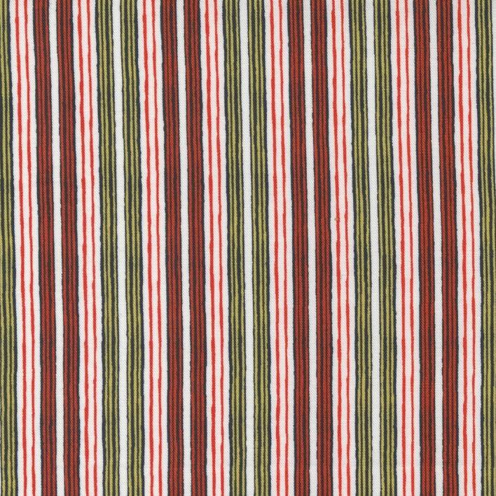 The Lookout Maize Raspberry Stripe Fabric