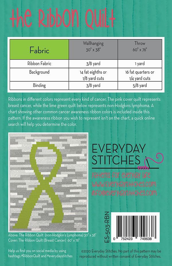 The Ribbon Quilt Pattern-Everyday Stitches-My Favorite Quilt Store
