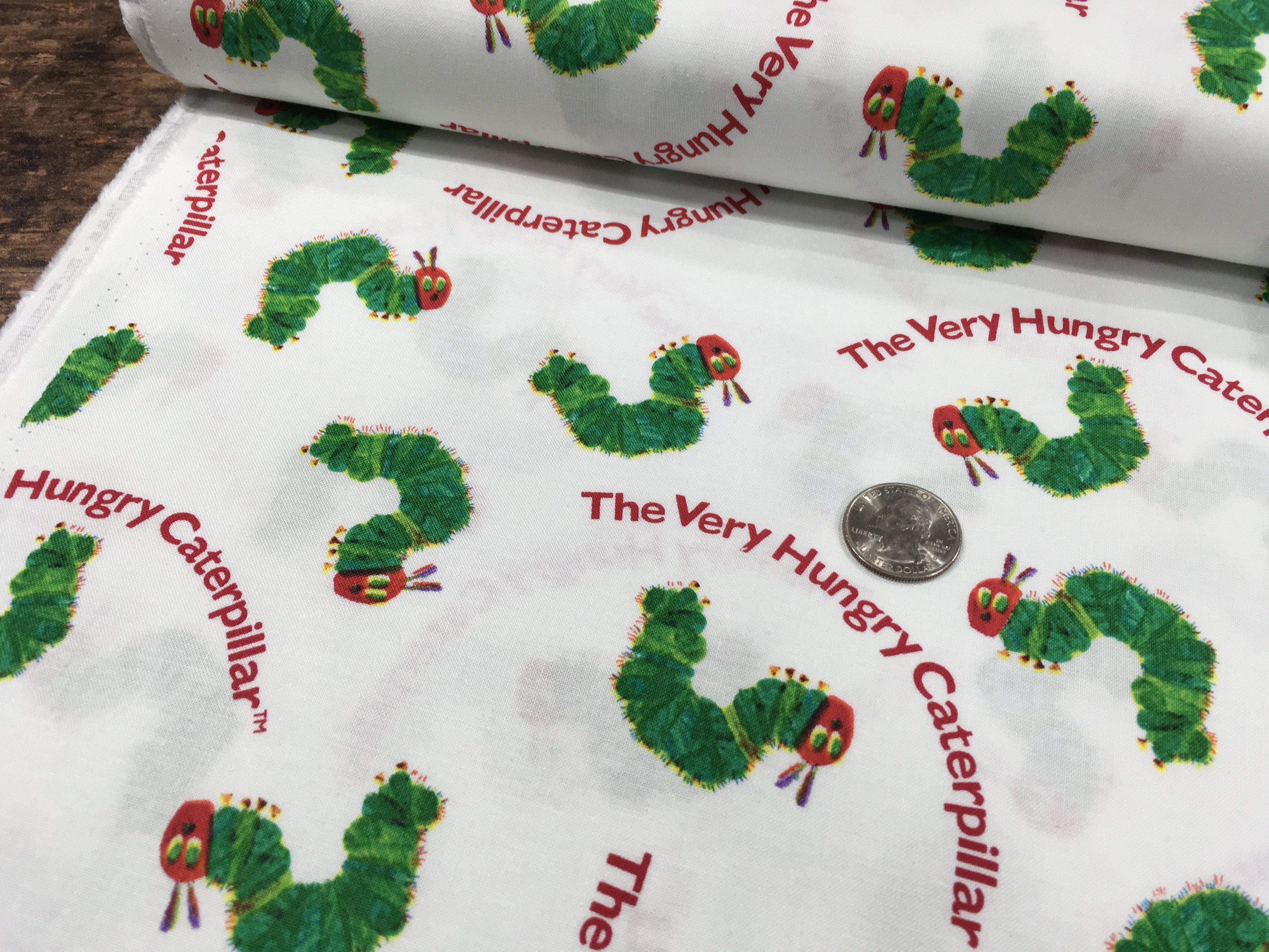 The Very Hungry Caterpillar Classic White Fabric-Andover-My Favorite Quilt Store