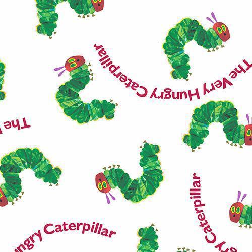 The Very Hungry Caterpillar Classic White Fabric