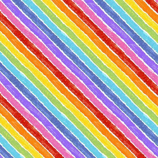 Rainbow Stripes -Quarter Inch Fabric