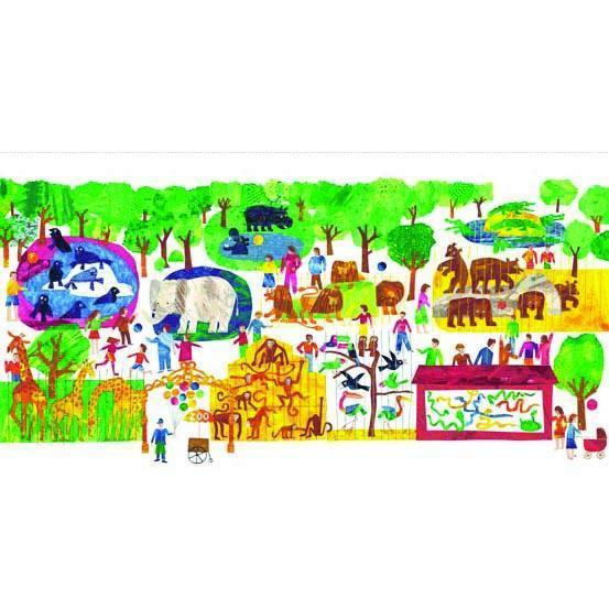 The Very Hungry Caterpillar Multi The Zoo Panel 24"x 43/44"-Andover-My Favorite Quilt Store