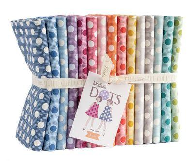 Tilda Medium Dot Fat Quarter Bundle-Tilda Fabrics-My Favorite Quilt Store