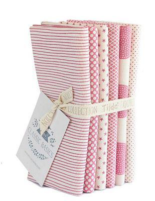 Tilda Pink Classic Basics Fat Quarter Bundle-Tilda Fabrics-My Favorite Quilt Store