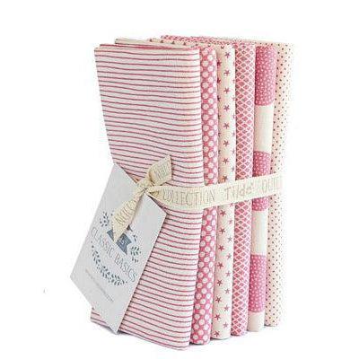 Tilda Pink Classic Basics Fat Quarter Bundle-Tilda Fabrics-My Favorite Quilt Store