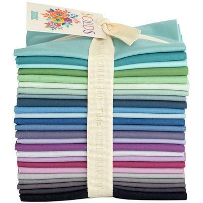 Tilda Solid Cool Fat Quarter Bundle-Tilda Fabrics-My Favorite Quilt Store