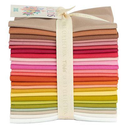 Tilda Solid Warm Fat Quarter Bundle-Tilda Fabrics-My Favorite Quilt Store