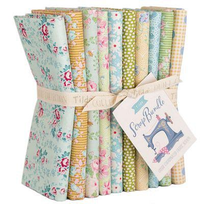 Tilda - Gardenlife Fabric Roll 40 pcs 7072649006739 - Quilt in a Day /  Quilting Fabric