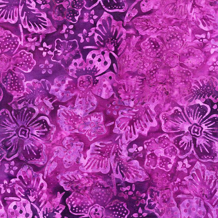 Tonga Arabella Exotic Tropical Flowers Flowerberry Batik Fabric by Wing ...