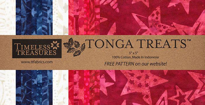 Tonga Valor 5" Batik Charm Pack-Timeless Treasures-My Favorite Quilt Store