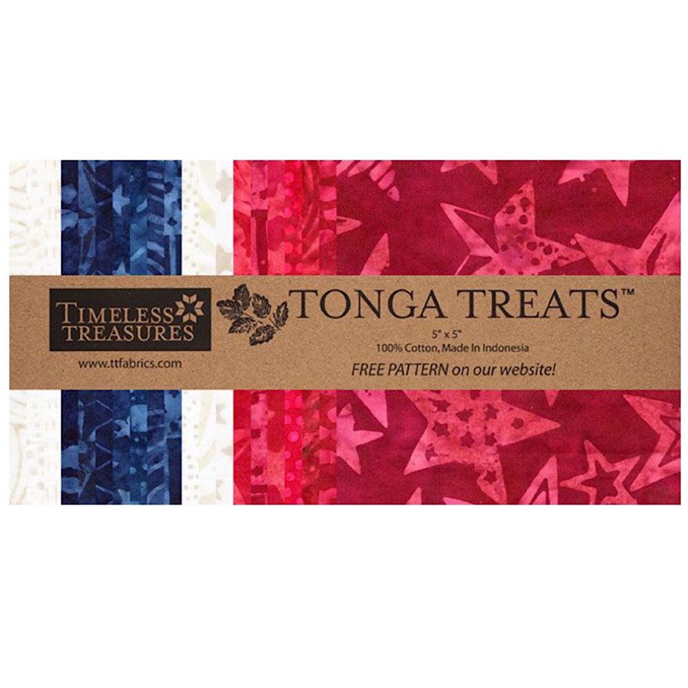 Tonga Valor 5" Batik Charm Pack-Timeless Treasures-My Favorite Quilt Store