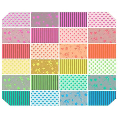 True Colors Neon 5" Charm Squares-Free Spirit Fabrics-My Favorite Quilt Store