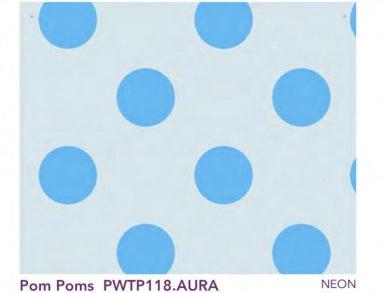True Colors Neon Aura Pom Poms Fabric-Free Spirit Fabrics-My Favorite Quilt Store