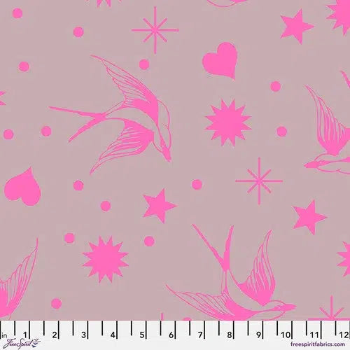 True Colors Neon Cosmic Fairy Flakes Fabric-Free Spirit Fabrics-My Favorite Quilt Store