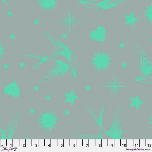 True Colors Neon Spirit Fairy Flakes Fabric-Free Spirit Fabrics-My Favorite Quilt Store