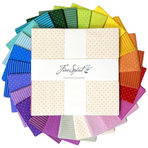 True Colors Tiny 10" Layer Cake-Free Spirit Fabrics-My Favorite Quilt Store