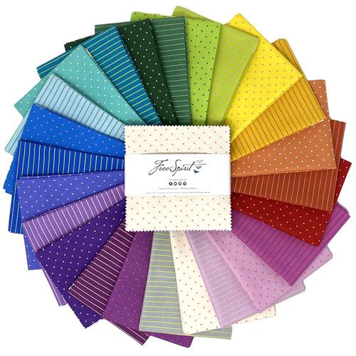 True Colors Tiny 5" Charm Pack-Free Spirit Fabrics-My Favorite Quilt Store