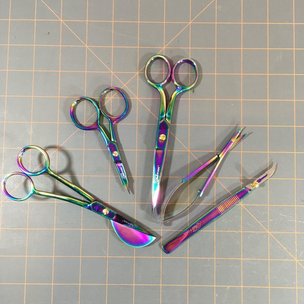 Tula Pink 4 in Large Ring Micro Tip Scissors
