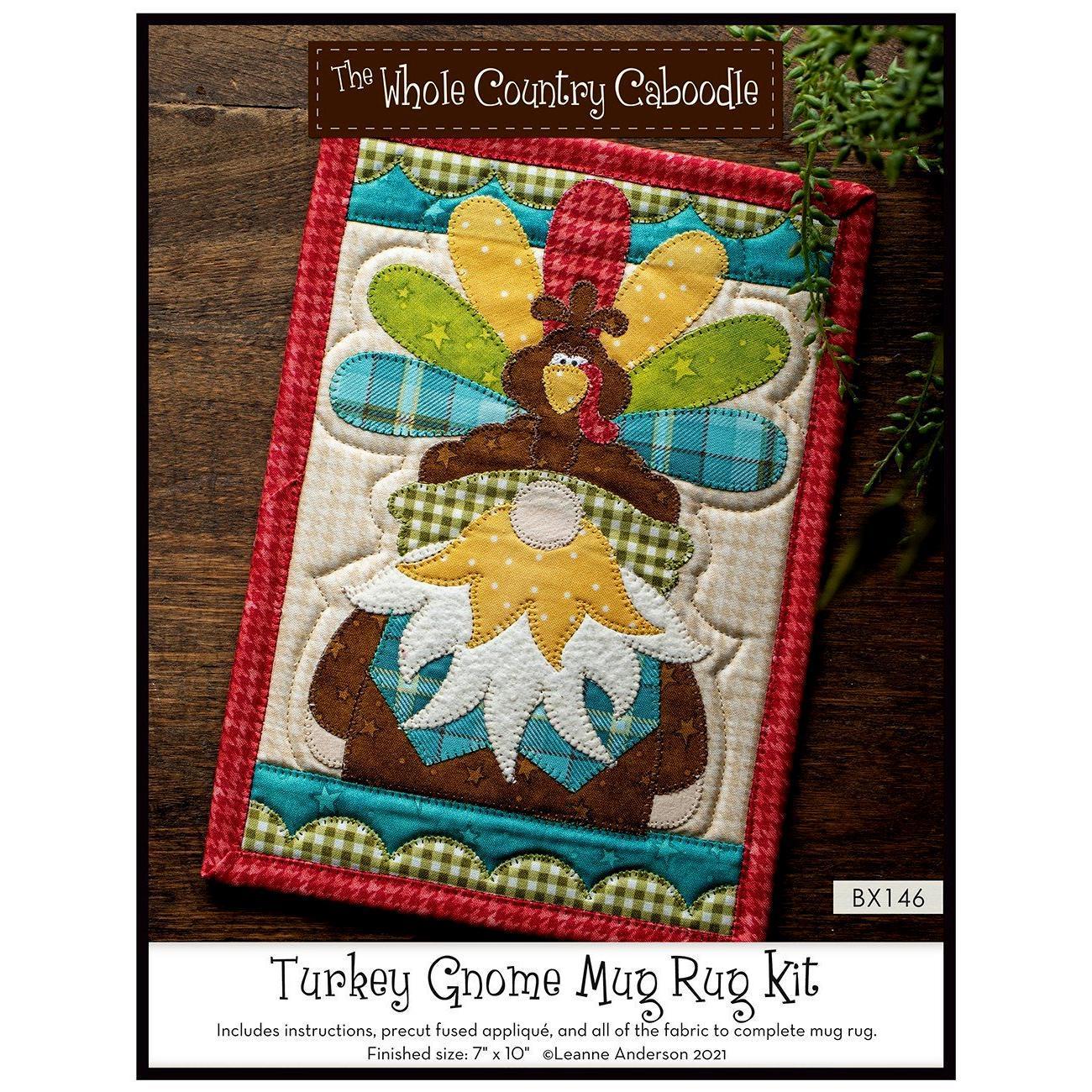 Turkey Gnome Mug Rug Kit-The Whole Country Caboodle-My Favorite Quilt Store