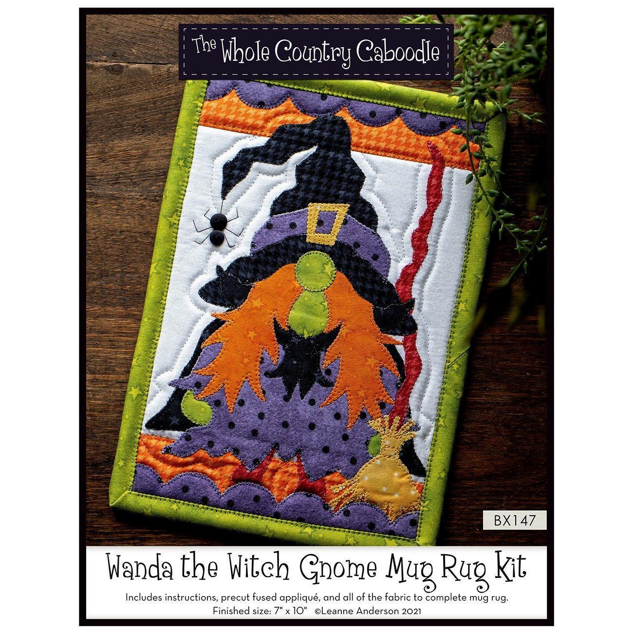 Wanda the Witch Gnome Mug Rug Kit-The Whole Country Caboodle-My Favorite Quilt Store