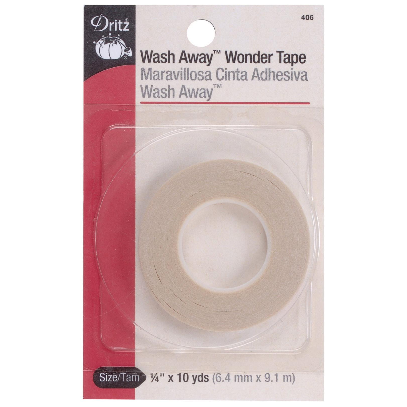 Wash-Away Wonder Tape 1/4in x 10yds-Dritz-My Favorite Quilt Store