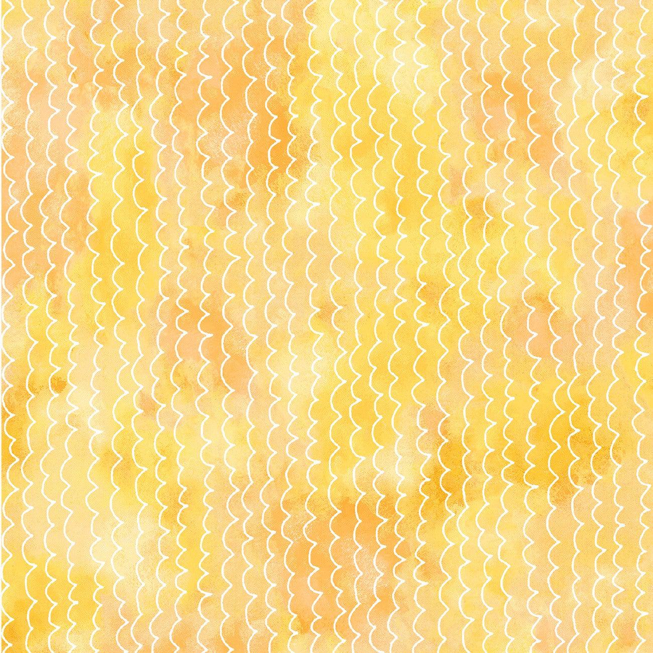 Wild Animals Yellow Stripe Digital Fabric-P & B Textiles-My Favorite Quilt Store