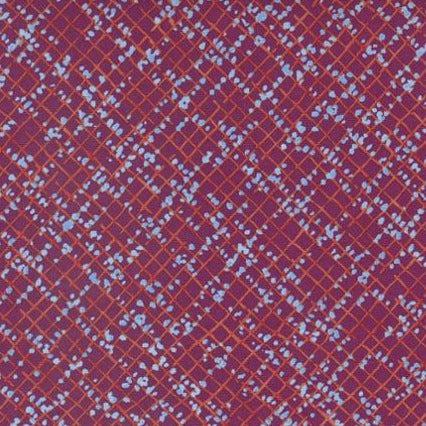 Wild Blossoms Berry Dotted Graph Paper Fabric