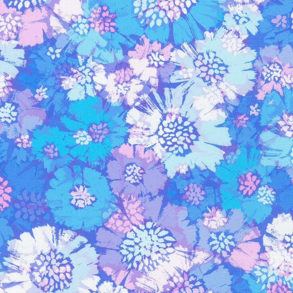 Wishwell Color Wheel Hydrangea Floral Fabric-Robert Kaufman-My Favorite Quilt Store