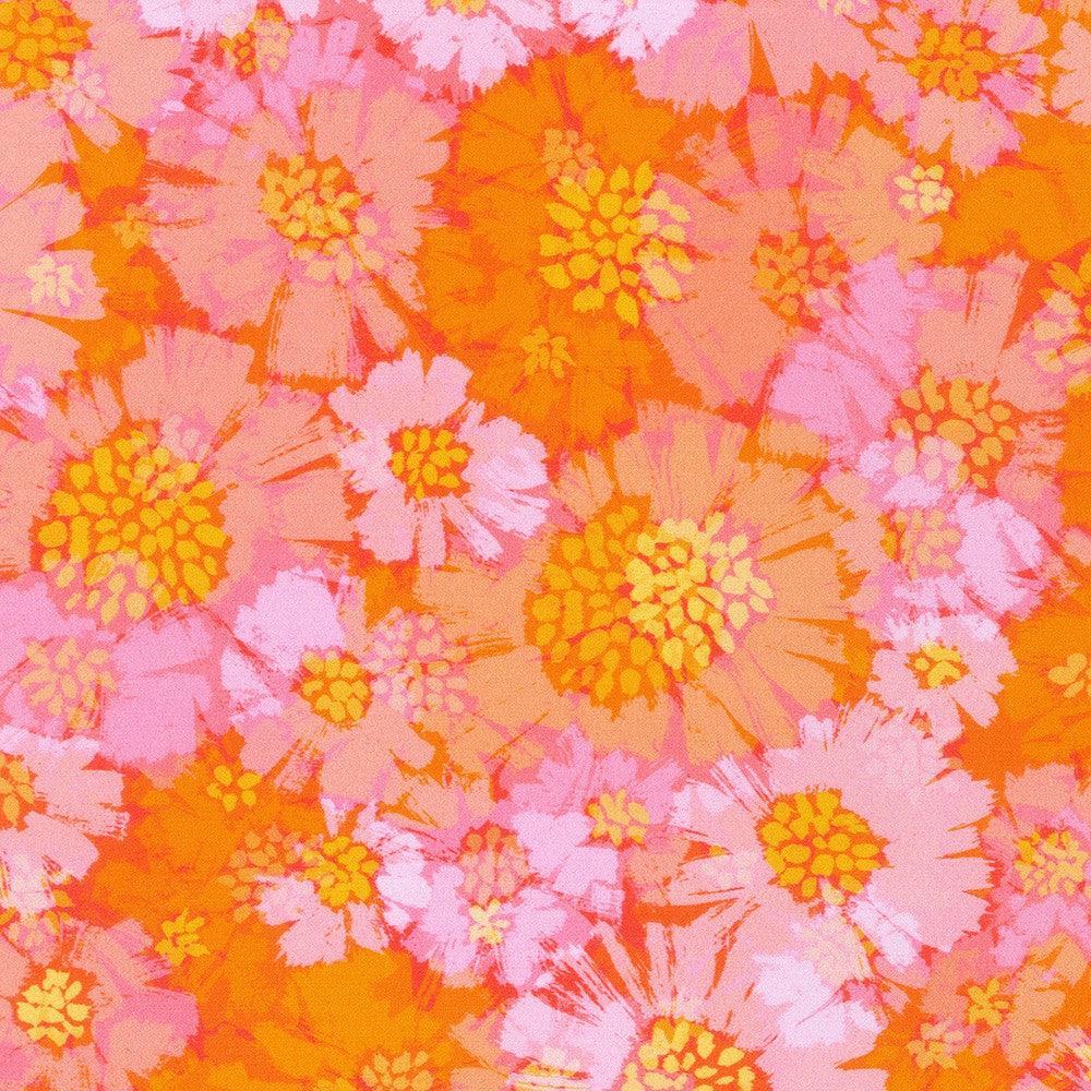 Wishwell Color Wheel Pink Nectar Floral Fabric-Robert Kaufman-My Favorite Quilt Store